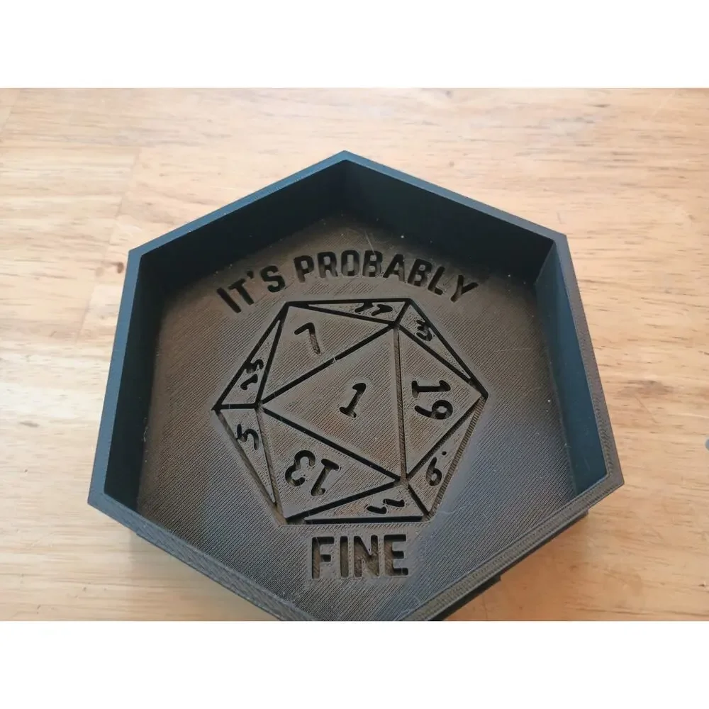 🌼It's Probably Fine DND Dice Tray